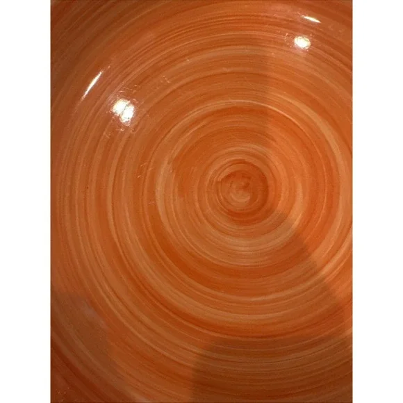 CITRUS GROVE 10-3/4"  Orange Swirl Dinner Plate - Picture 4 of 4
